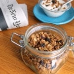 Gluten-Free Granola in small canister.