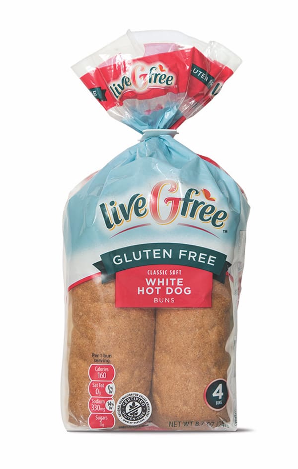 liveGfree Gluten Free Hot Dog Buns