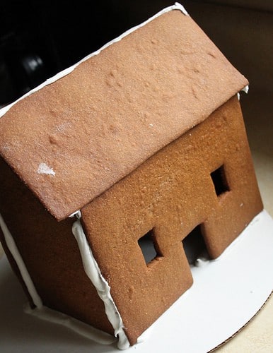 Gluten-free gingerbread house.