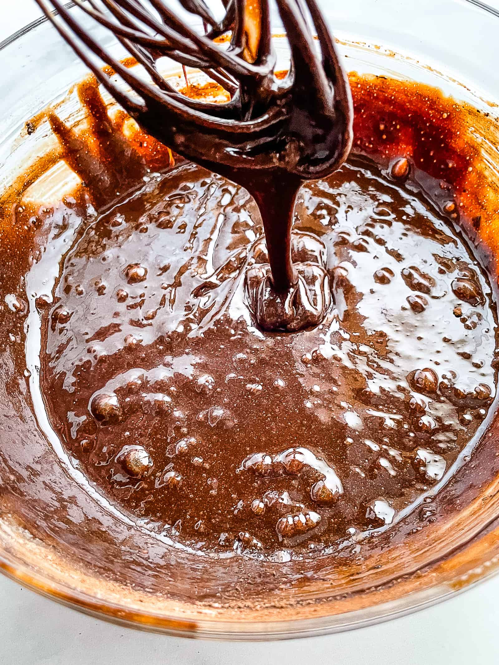 Gluten-free brownie batter.