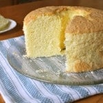 Gluten-Free Chiffon Cake on a platter.