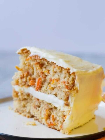 Slice of Gluten-Free Carrot Cake