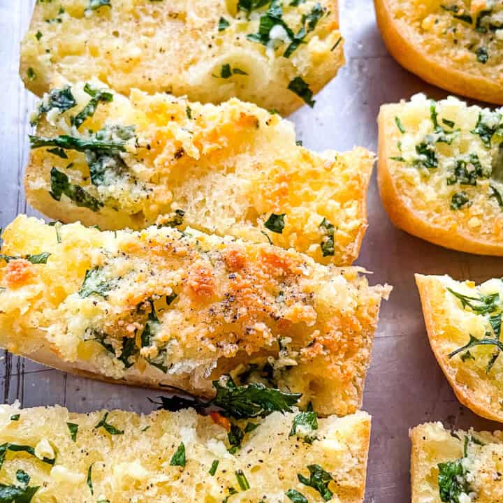 Gluten-free garlic bread.