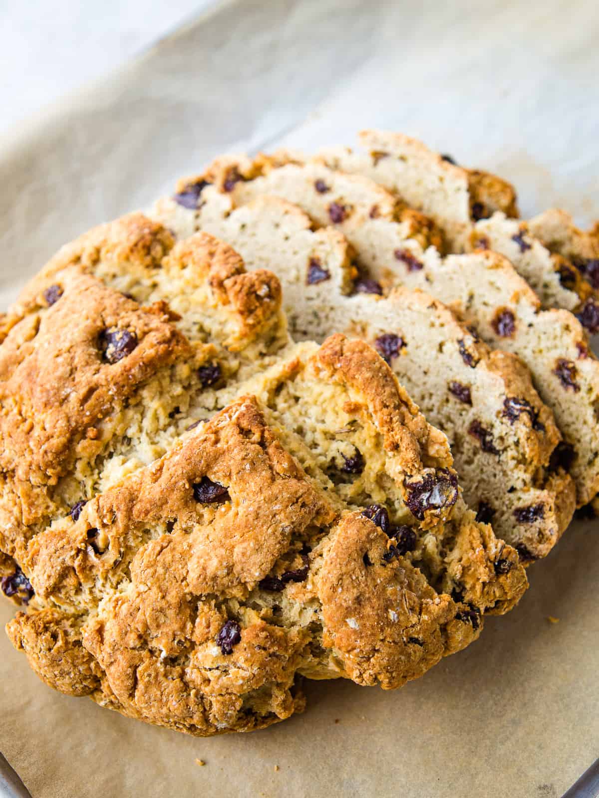 Baked gluten-free Irish Soda bread.