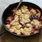 Gluten-Free Plum Cobbler.