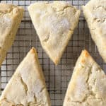 Gluten-Free scones cooling on a rack.