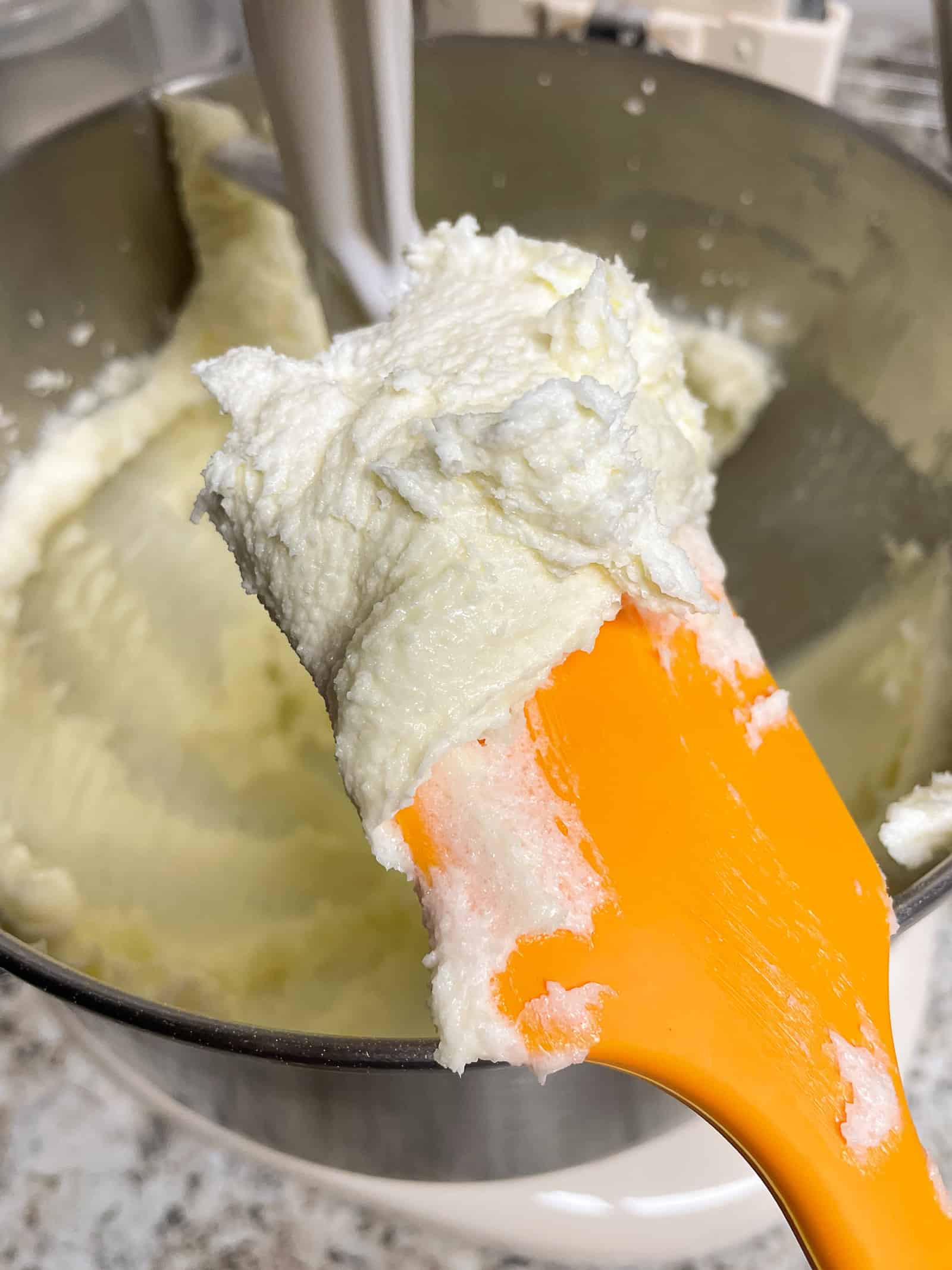 Thick, creamed butter for gluten-free shortbread.