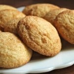 Gluten-Free Snickerdoodles on a white platter.