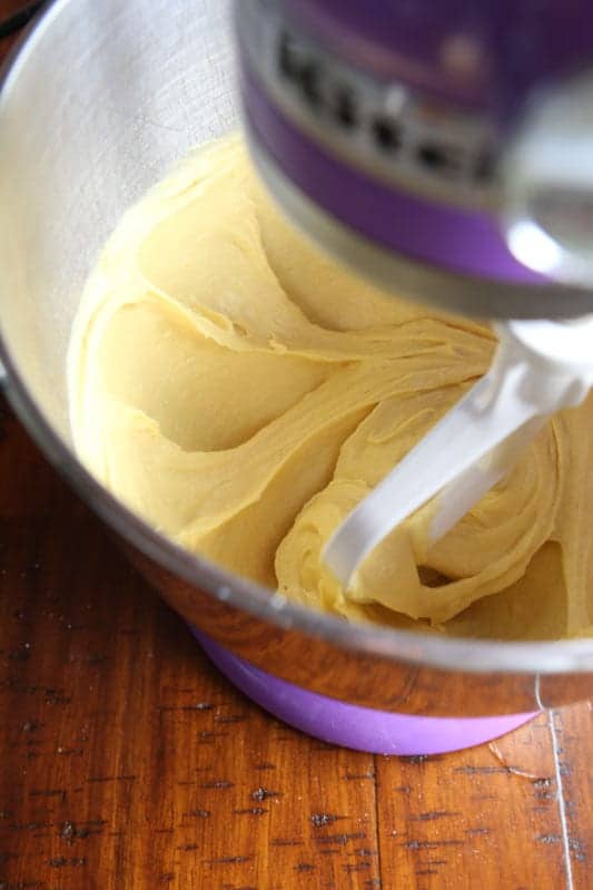 Mixing gluten-free sandwich bread dough.