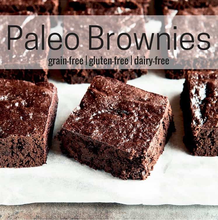 Paleo Brownies with Text