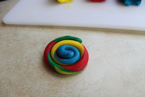 Gluten-free tie dye cookie dough.